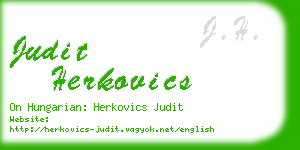 judit herkovics business card